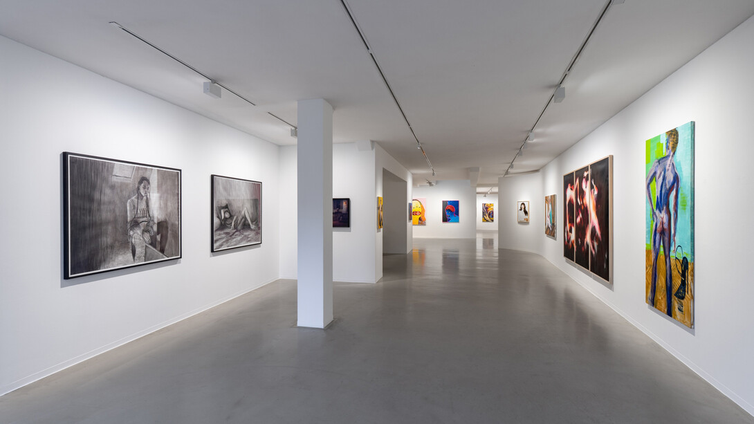 Various artists, Nowhere but the night, exhibition view. Courtesy of Galerie Ron Mandos 