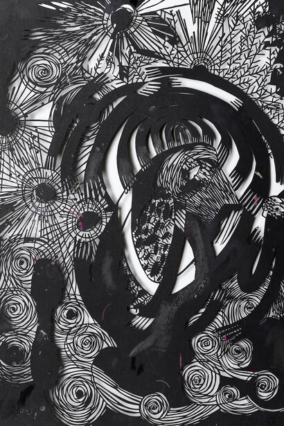 Annie Vought, By it's light you will see the mothers (detail), 2025. Courtesy of Traywick Contemporary