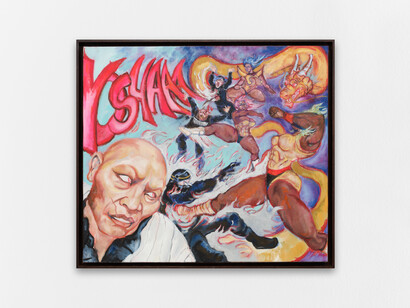 Meite, La hagra (The powerpuff girls), 2025. Courtesy of Anne Barrault Gallery. Photo by Aurélien Mole