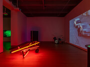 Iván Navarro, Light years, exhibition view. Courtesy of Templon