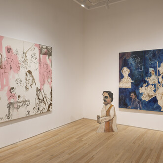 Aiza Ahmed, The music room, exhibition view. Courtesy of Sargent's Daughters 