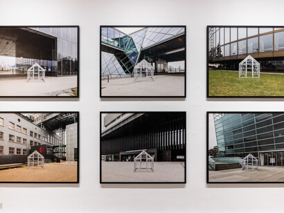 Freundinnenderkunst, Glashausfantasie, ausstellungsansicht. Mit freundlicher genehmigung des Francisco Carolinum Linz