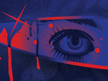 El cuerpo femenino aparece inmovilizado, fragmentado y convertido en superficie, anticipando la muerte antes incluso de que esta ocurra