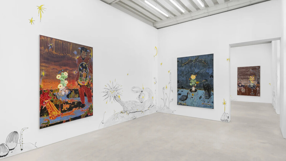 Paulo Nimer Pjota, Os alquimistas estão chegando, exhibition view. Courtesy of Mendes Wood DM