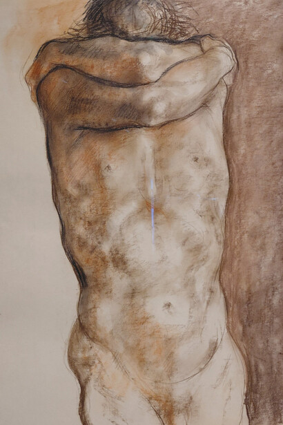 Francisco Zúñiga, Torso (1963). Crayón sobre papel. Fotos: AKEZ