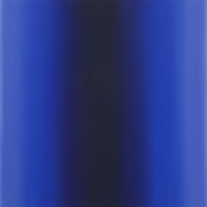 Ruth Pastine, Blue Orange 4-S4848 (Blue Violet), Sense Certainty Series, 2014, 48 × 48 inches