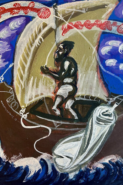 Tassos Mantzavinos, By the seaside (Παρά θιν’ αλός). Courtesy of Skoufa Gallery 