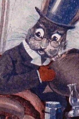 "El tío Wiggily lleva al alumno a la escuela", ilustración de Edward Bloomfield, 1916
