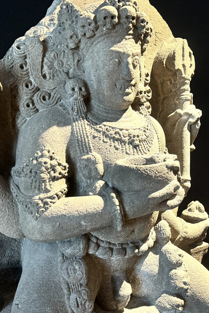 The intricate craftsmanship of ancient Hindu-Buddhist deities at the Indonesia National Museum in Jakarta, Indonesia, offers a glimpse into the artistic mastery of the 13th-century Singosari Kingdom 