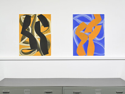 Alain Clément, Peintures et monotypes, exhibition view. Courtesy of Galerie Catherine Putman