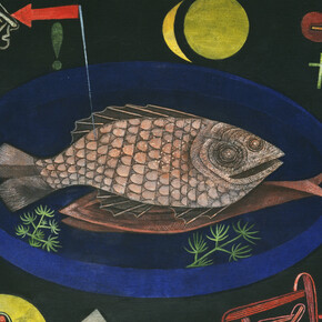 Paul Klee, Around the fish (Umden fisch) (detail), 1926. Courtesy of The Museum of Modern Art, New York, Abby Aldrich Rockefeller Fund, 271. 1939. © 2026 Artists Rights Society (ARS), New York