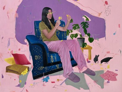 Rahma Lhoussig, Playtime #1, 2023. Courtesy of Unix Gallery