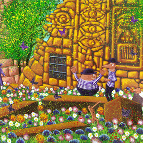 Hervé Di Rosa, Idoles au printemps (détail), 2025. Avec l’aimable autorisation de la Galerie Templon