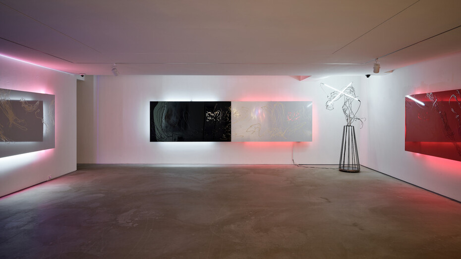 Hyong Nam Ahn, Inseparable, exhibition view. Courtesy of Waterfall Arts Foundation 