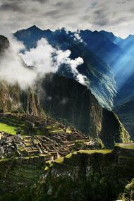 Magnífico alvorecer em Machu Picchu