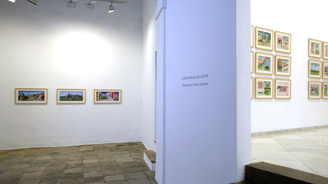 José Manuel Ballester, The decameron / The divine comedy, exhibition view. Courtesy of Galería Rafael Ortiz 