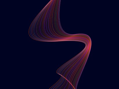 A visual metaphor for a process losing alternatives as it moves toward inevitability