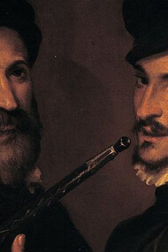 Bartolomeo Passarotti. Doppio ritratto con suonatore di cornetto