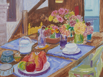 Nell Blaine, Eudora room, October (detail), 1982. Courtesy of Tibor de Nagy Gallery 