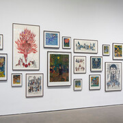 Marcel Dzama, I am the sun, I am the new year, exhibition view. Courtesy of OMR Gallery