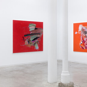 Helmut Dorner, One of my ghosts, vista de exhibición. Cortesía de Galería Ehrhardt Florez