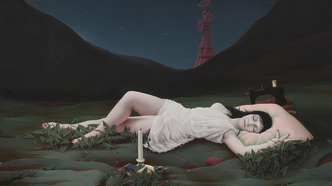 Pyke Koch, Rustende slaapwandelaarster IV (Sonnambula che riposa IV), 1971. Per gentile concessione del Mart