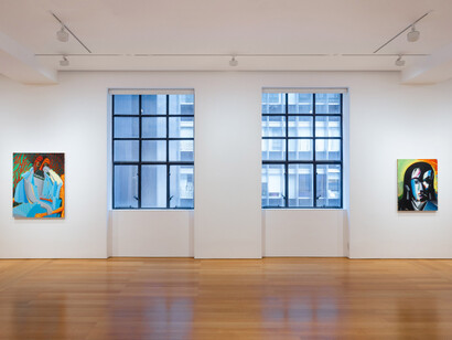 Spencer Sweeney, Paint, exhibition view. Courtesy of Gagosian