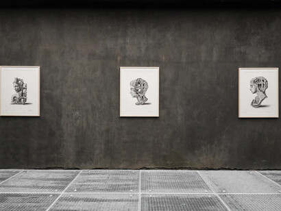 Daniel Arsham, Memory index, exhibition view. Courtesy of König Bergson