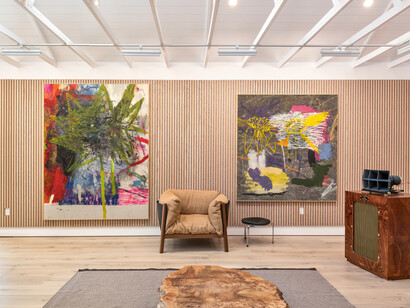 Douglas Knesse, Harvest under the sun, exhibition view. Courtesy of Simchowitz Gallery