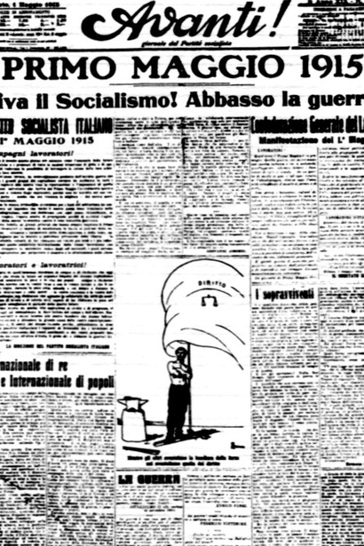 "Avanti!" del 30 aprile 1915 per il 1º maggio