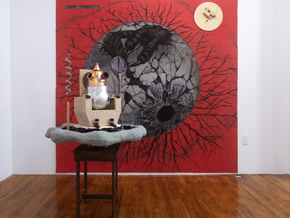Gaku Tsutaja, Pidgingo-no-Inko, exhibition view. Courtesy of Ulterior Gallery 