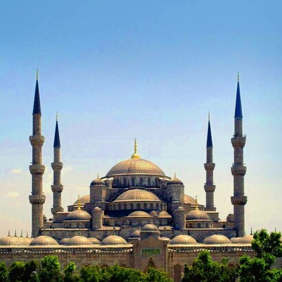 Moschea del Sultano Ahmed a Istanbul (Moschea Blu), Turchia
