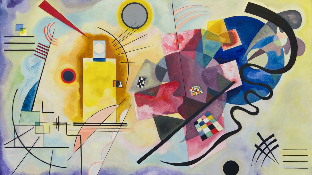 Vasilij Kandinskij, Giallo-Rosso-Blu, olio su tela, 1925, Musée National d'Art Moderne, Parigi, Francia

