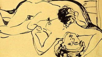 Ernst Ludwig Kirchner, "Los amantes", 1909