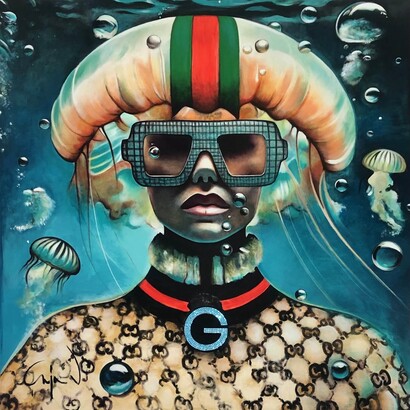 Anja Van Herle, Jellyfish wish. Courtesy of JoAnne Artman Gallery