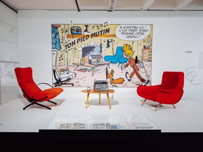 Design and comics: living in a box, exhibition view. Courtesy of the Design Museum