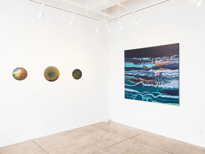 Various artists, Echoes and edges, exhibition view. Courtesy of Montague Contemporary