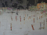 Tammam Azzam Untitled, 2019
Paper collage on canvas 63 x 94 inches
Credits:
Courtesy of the artist and Haines Gallery