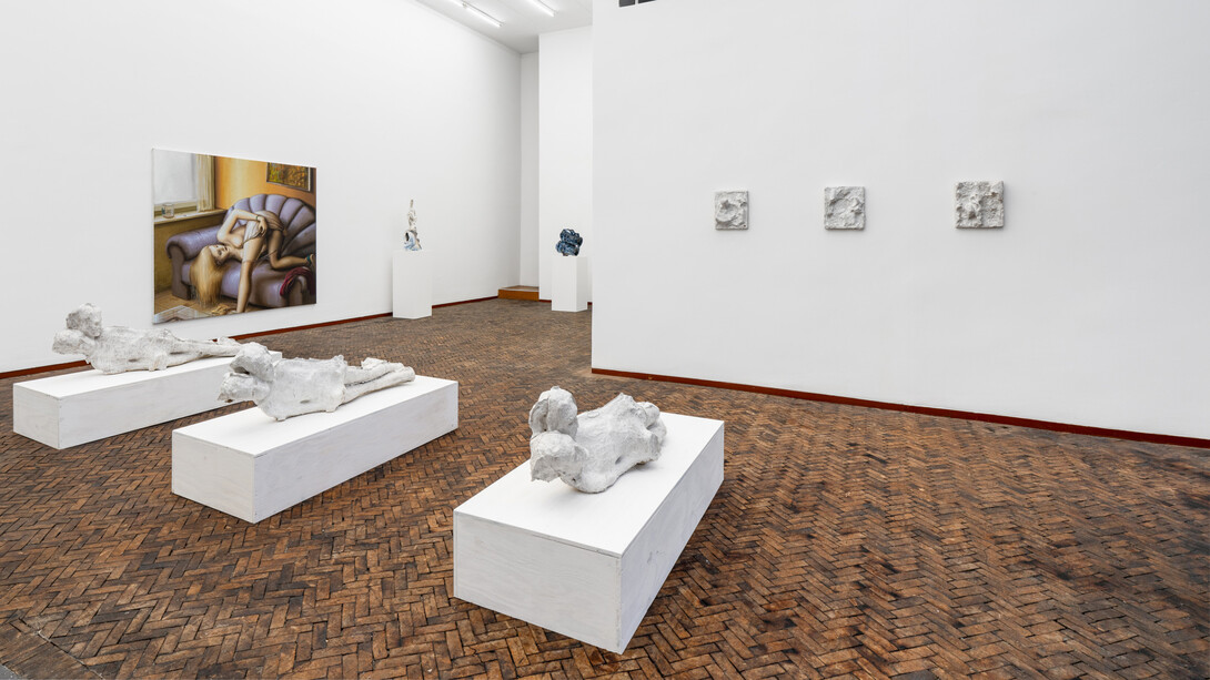 Johan Tahon ft. Michael Kirkham, exhibition view. Courtesy of Gerhard Hofland