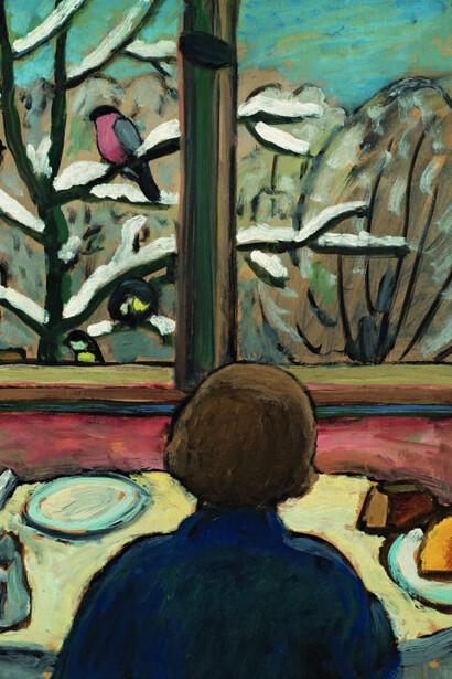 Gabriele Münter, Breakfast of the birds (Das frühstück der vögel) (detail), March 10, 1934. Courtesy of Guggenheim Museum