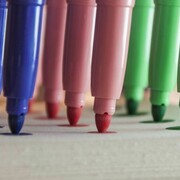 Vulgata - installazione ambientale - pennarelli e carta assorbente - lavorazione