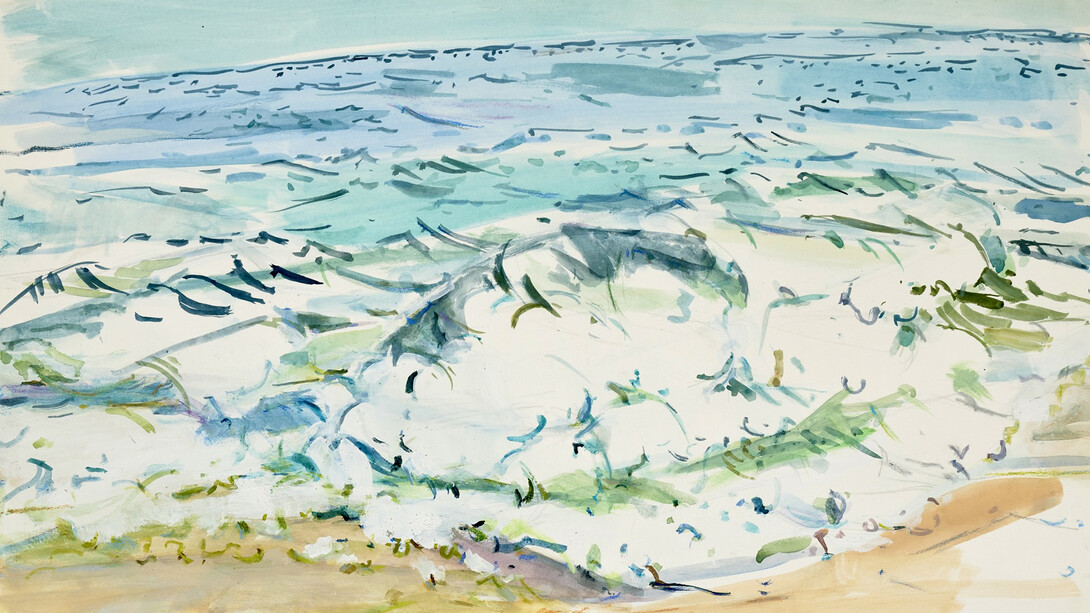 Baragona, Breaking on the edge ocean (detail), 2025. Courtesy of Bowery Gallery