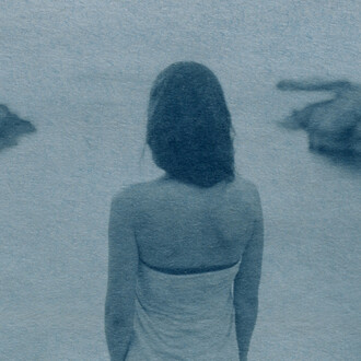 Thibaud Yevnine, Sans titre, cyanotype (detail), 2025. Courtesy of La Châtaigneraie © Thibaud Yevnine
