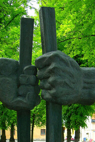 Monument dedicated to Martin Luther King, Uppsala University, Sweden
