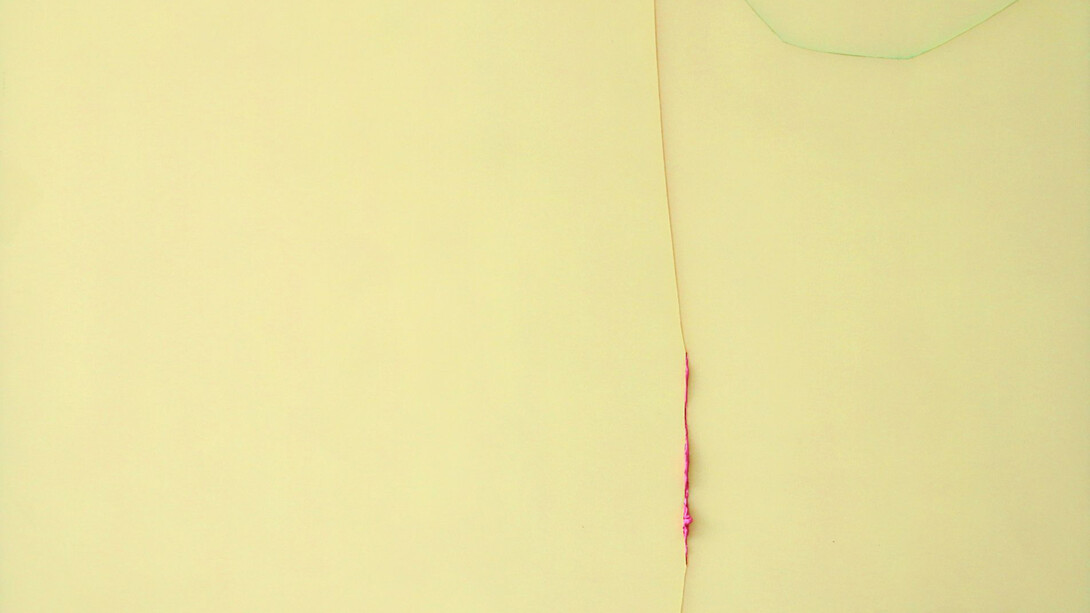 Herbert Warmuth, Pink durch hellbeige (detail), 2025. Courtesy of Rehbein Gallery