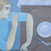 Sofia Pashaei, The waiting boy (detail), 2025. Courtesy of Hashimoto Contemporary