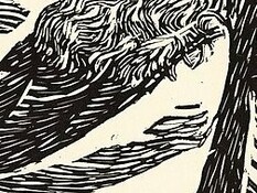 "El séptimo día", grabado de la serie de "Las transformaciones de Dios", Ernst Barlach, 1922