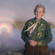 David Lenz, Brocken spectre and glory: portrait of Temple Grandin (detail), 2022. Courtesy of National Portrait Gallery