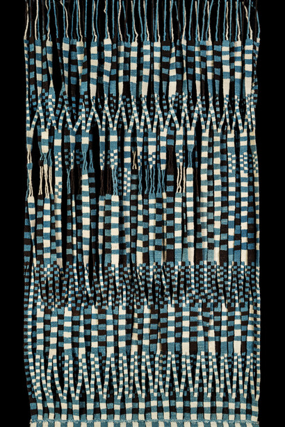 Olga de Amaral, Entrelazado en blanco y turquesa, 1965. Courtesy of Numena Collection 