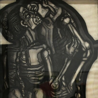 Opera di Delia del Carril in una foto di Prensa MAC, Museo de Arte Contemporánea - Santiago del Cile